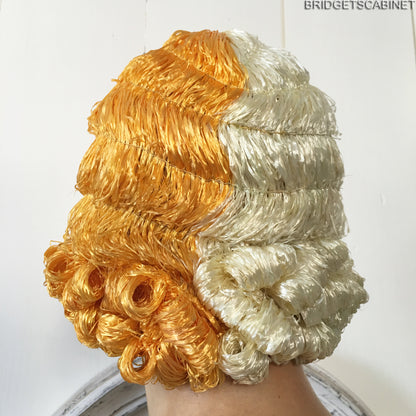 1920s 2-Colored Flapper Wig Gold