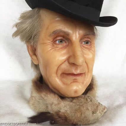 1900s French Wax Man Bust