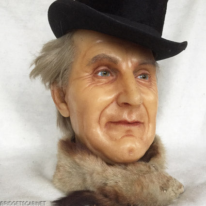 1900s French Wax Man Bust