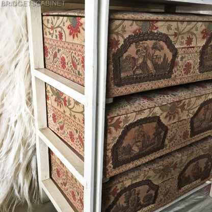 Antique French Doll Drawer Cabinet