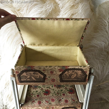Antique French Doll Drawer Cabinet