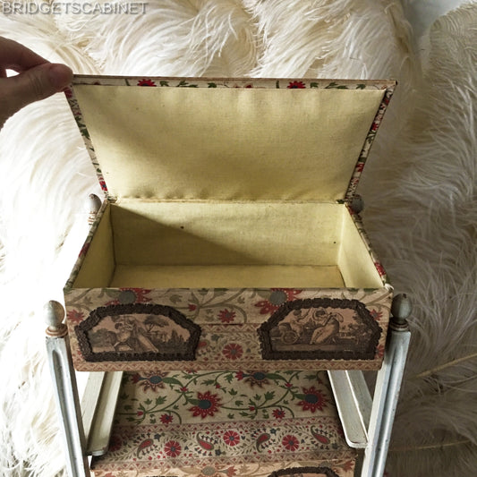Antique French Doll Drawer Cabinet