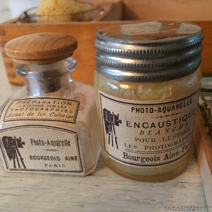 1880s French Artist Photographe Paint Box
