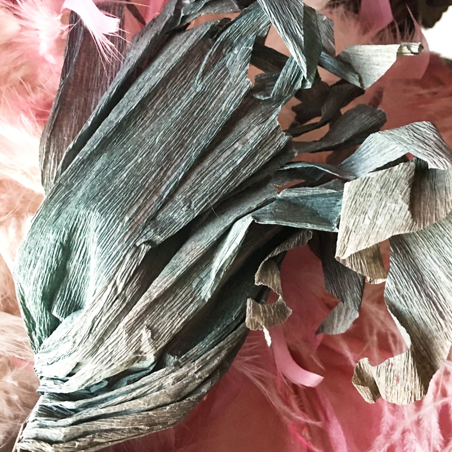 1920s French Crepe Paper Hat