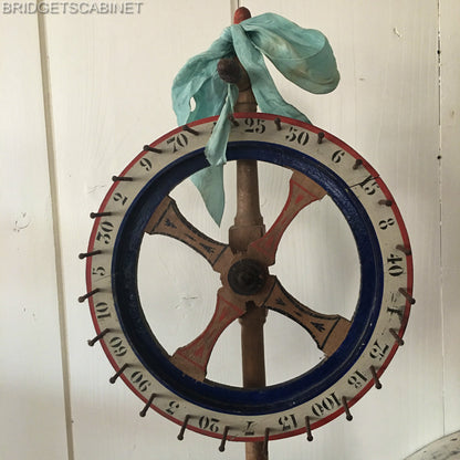 Antique Wheel of Fortune Toy Game Doll