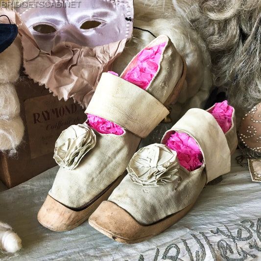 1800s Pattens with original Overshoes Shoes