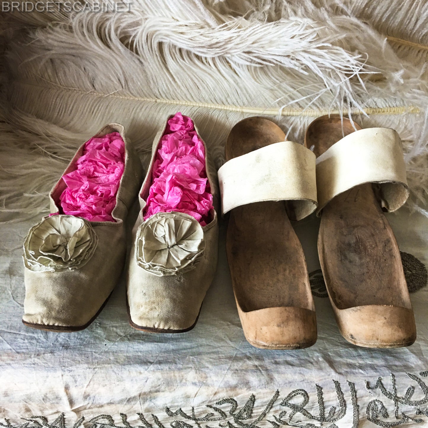 1800s Pattens with original Overshoes Shoes