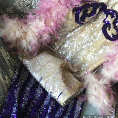 1940s Sequin Vintage Evening Show Dress