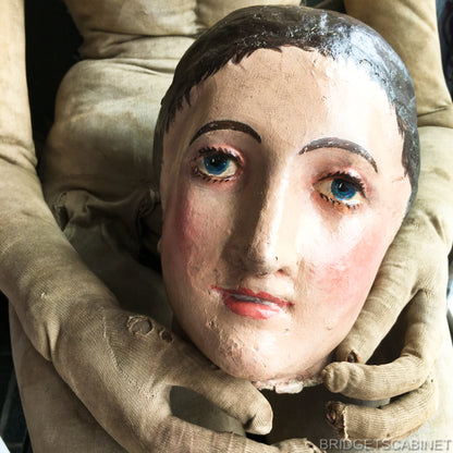 1880 Lay Figure Artist Mannequin Head