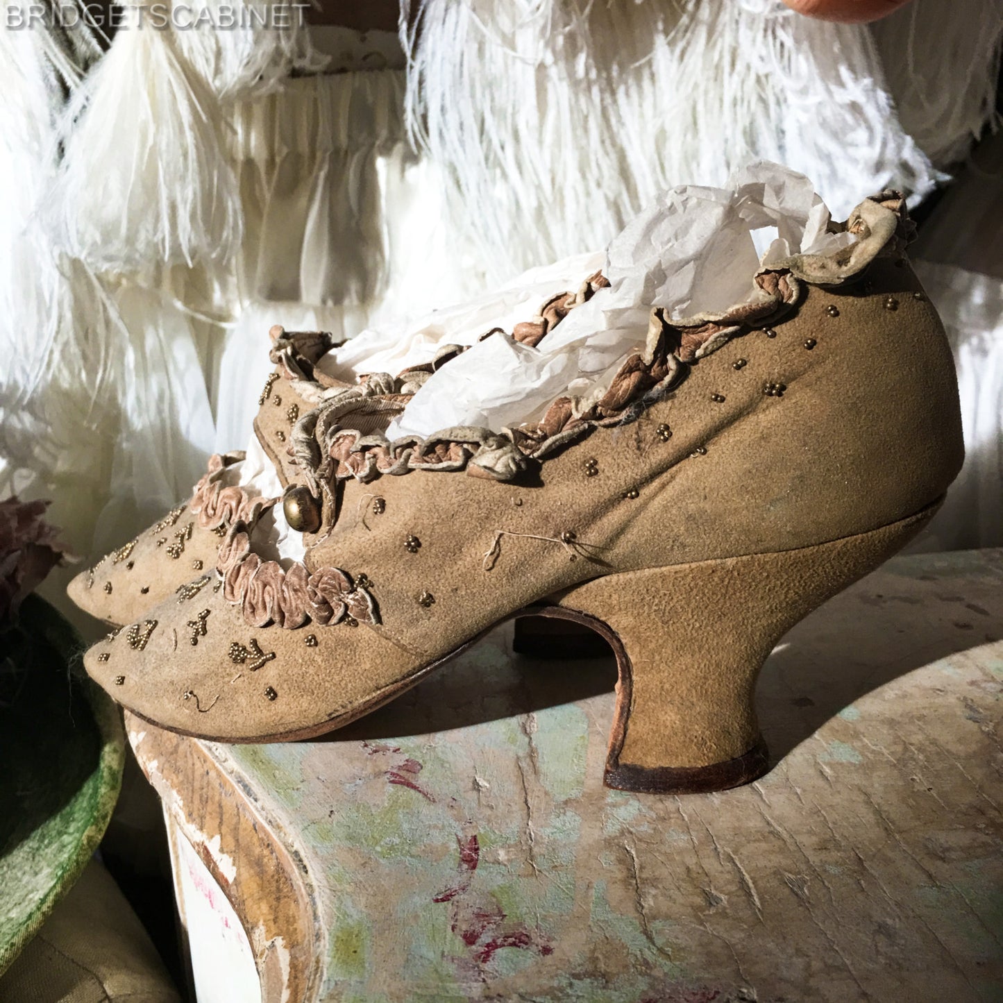 Early 19th. Century Marie-Antoinette Style Shoes