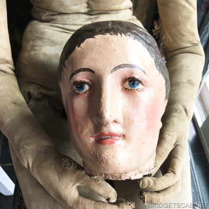 1880 Lay Figure Artist Mannequin Head