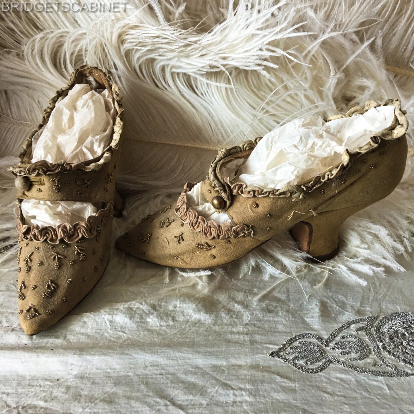 Early 19th. Century Marie-Antoinette Style Shoes