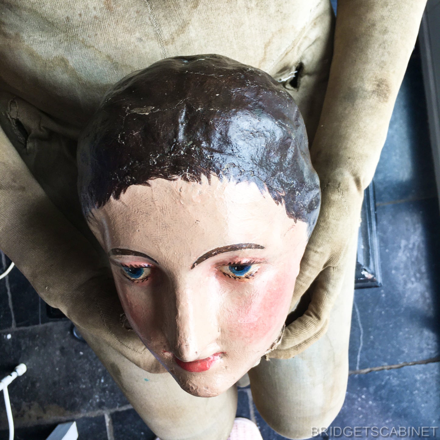 1880 Lay Figure Artist Mannequin Head