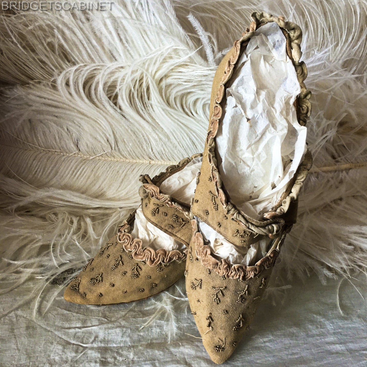 Early 19th. Century Marie-Antoinette Style Shoes