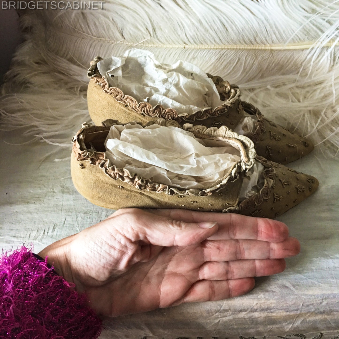 Early 19th. Century Marie-Antoinette Style Shoes