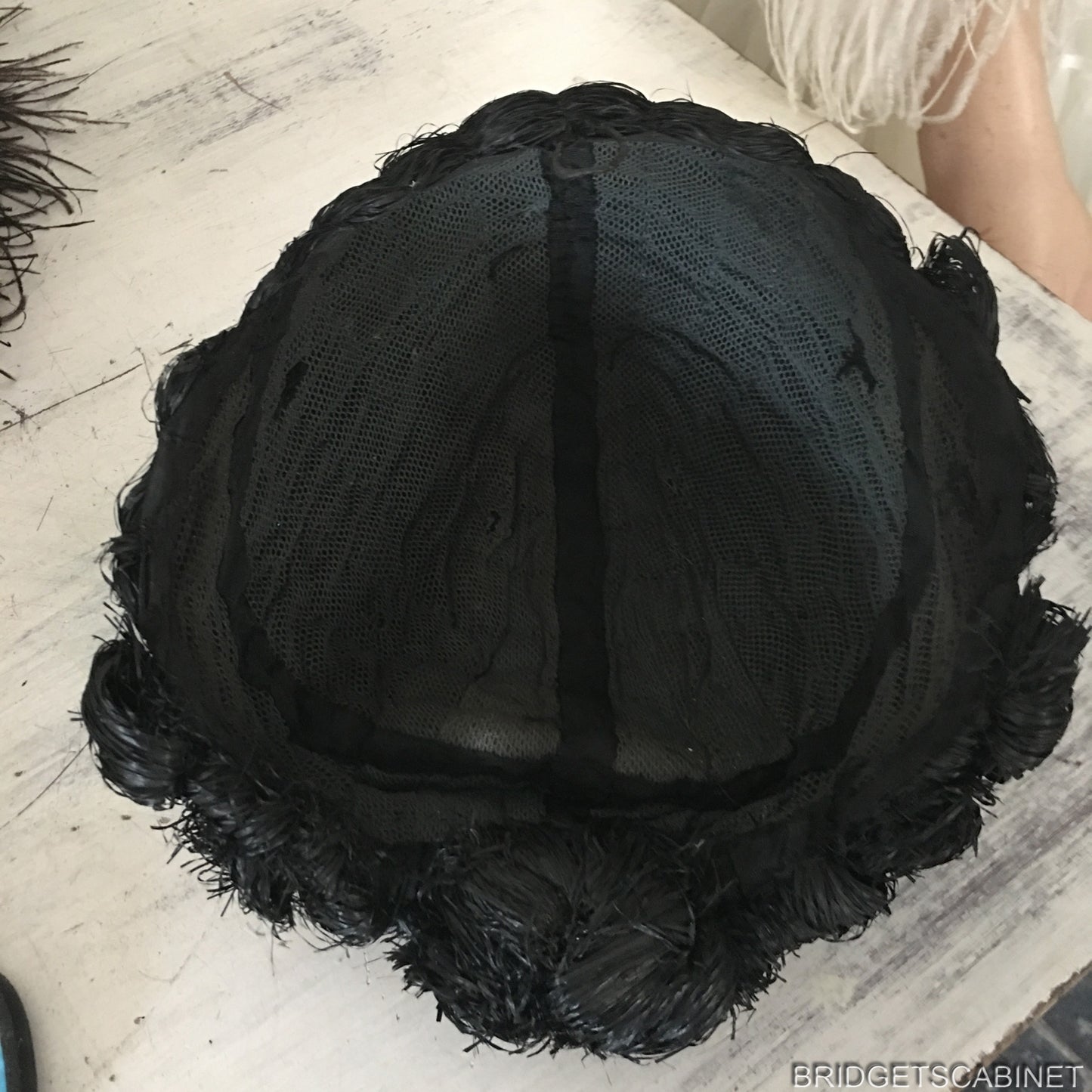 1920s Black Evening Flapper Wig
