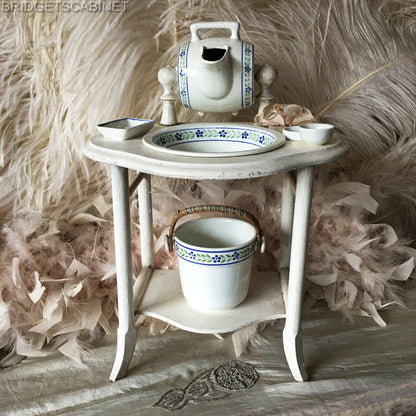 Antique French Doll Toilette Table