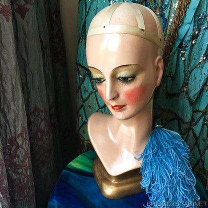 1920s Art Deco Wig Head Countertop