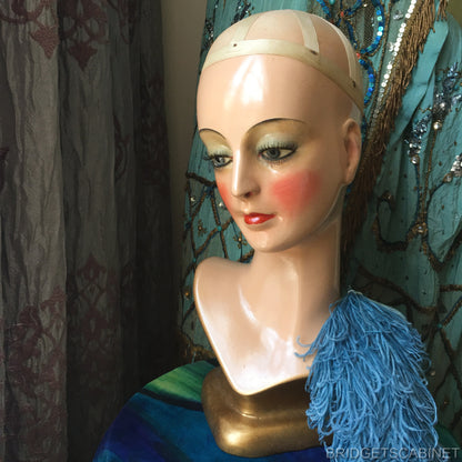 1920s Art Deco Wig Head Countertop