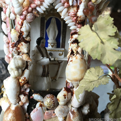 19th Century Victorian Shell Castle Glass Dome