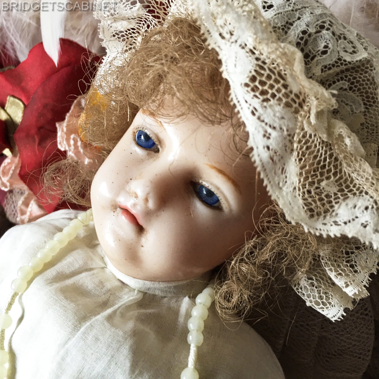 19th Century Wax Poured Baby Jesus Doll