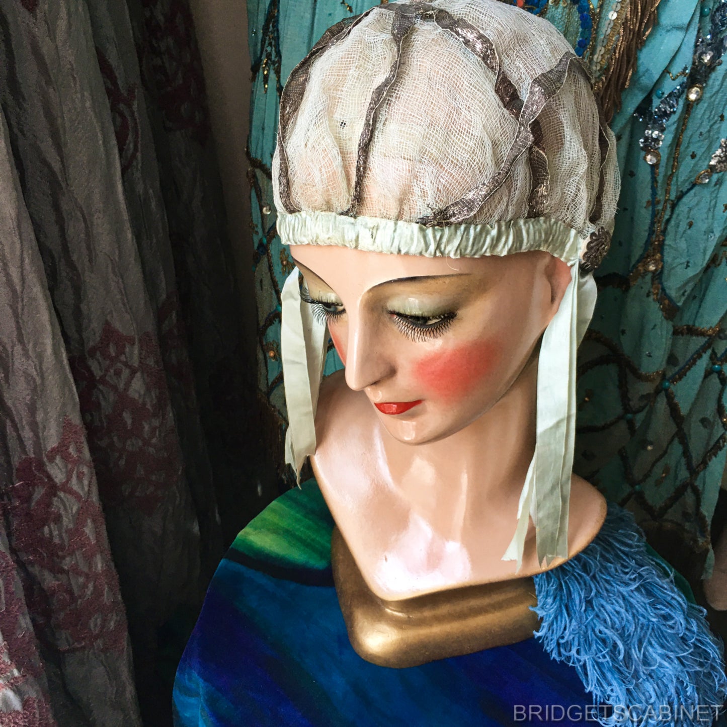 1920s Art Deco Wig Head Countertop