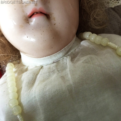 19th Century Wax Poured Baby Jesus Doll
