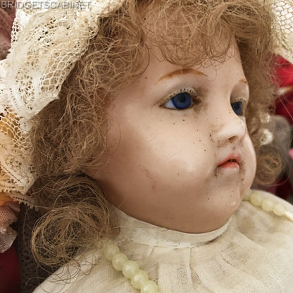 19th Century Wax Poured Baby Jesus Doll