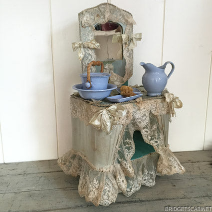 1880s French Vanity Dress Table Doll