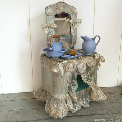 1880s French Vanity Dress Table Doll