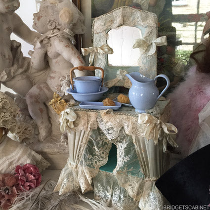 1880s French Vanity Dress Table Doll