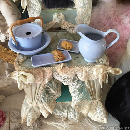 1880s French Vanity Dress Table Doll