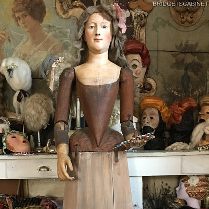 1700s Life-Size Madonna Santos Cage Doll