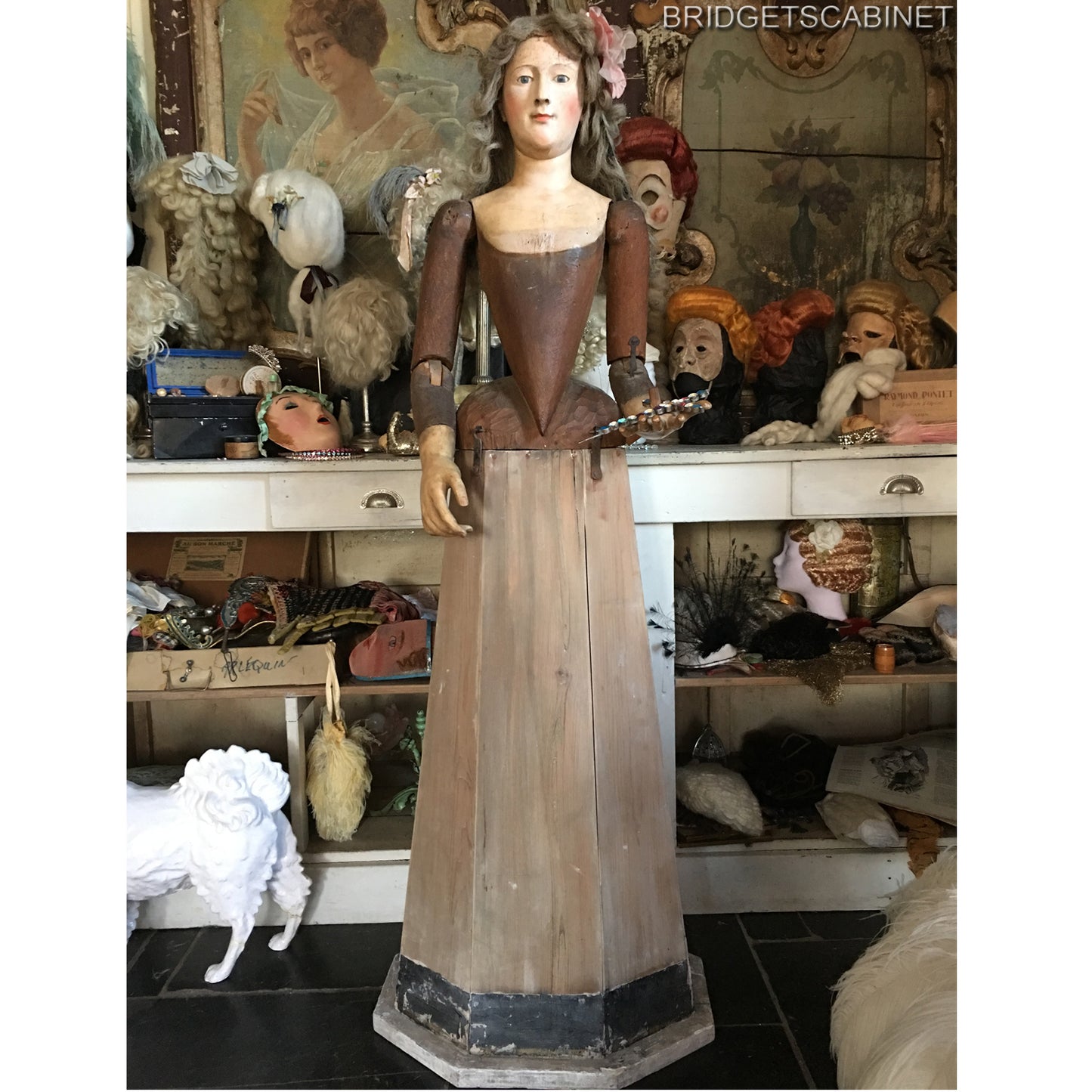 1700s Life-Size Madonna Santos Cage Doll