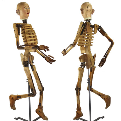 19th Century Artist Lay Figure Skeleton