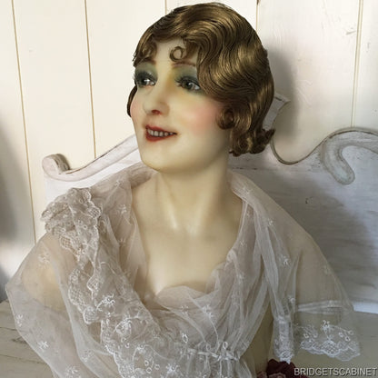 Antique Wax Bust French