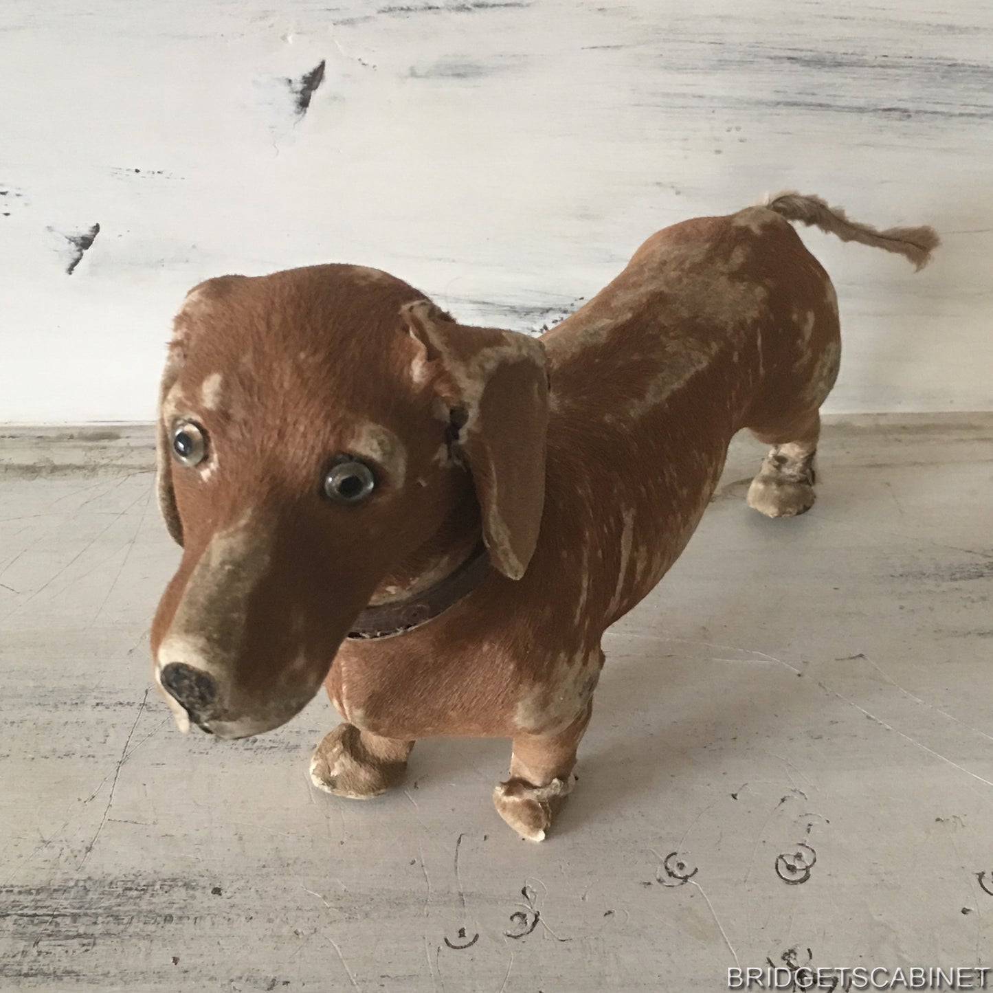 Antique Real Fur Toy Dog Doll