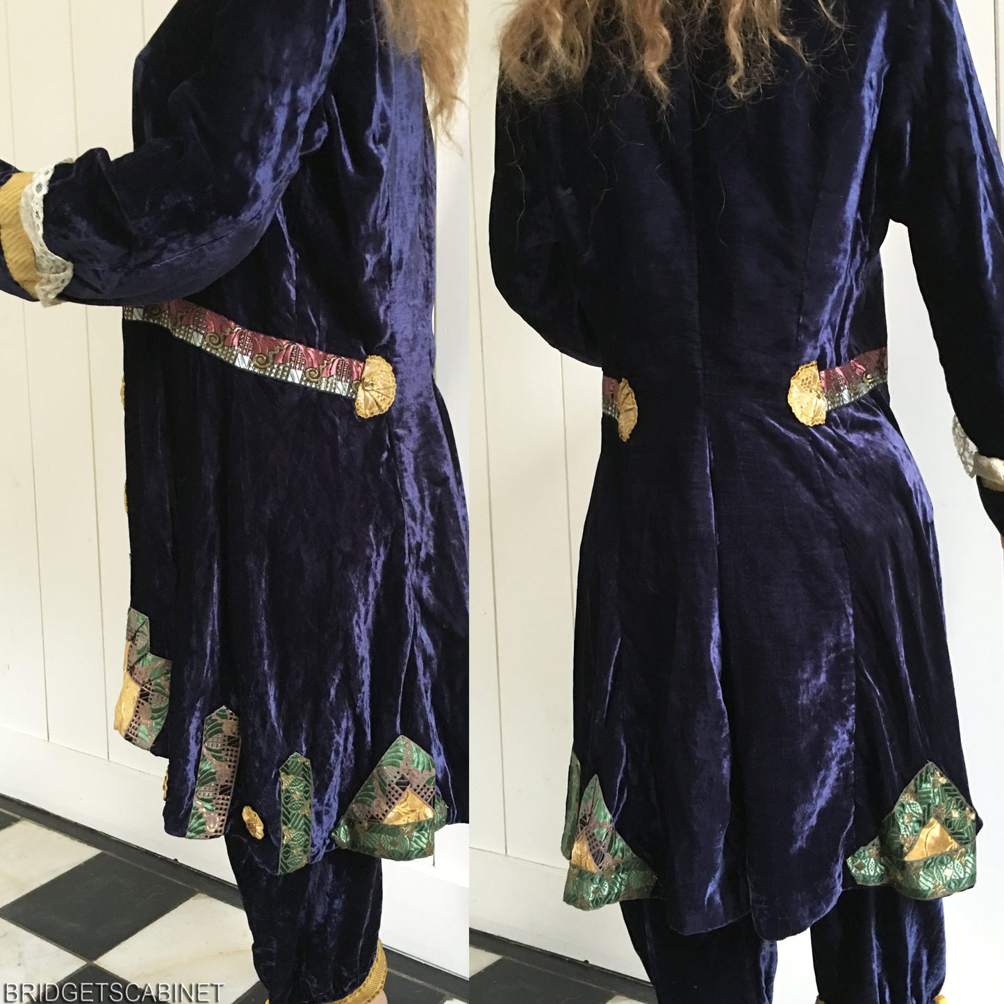 1920s Flapper Coat Trouser Set