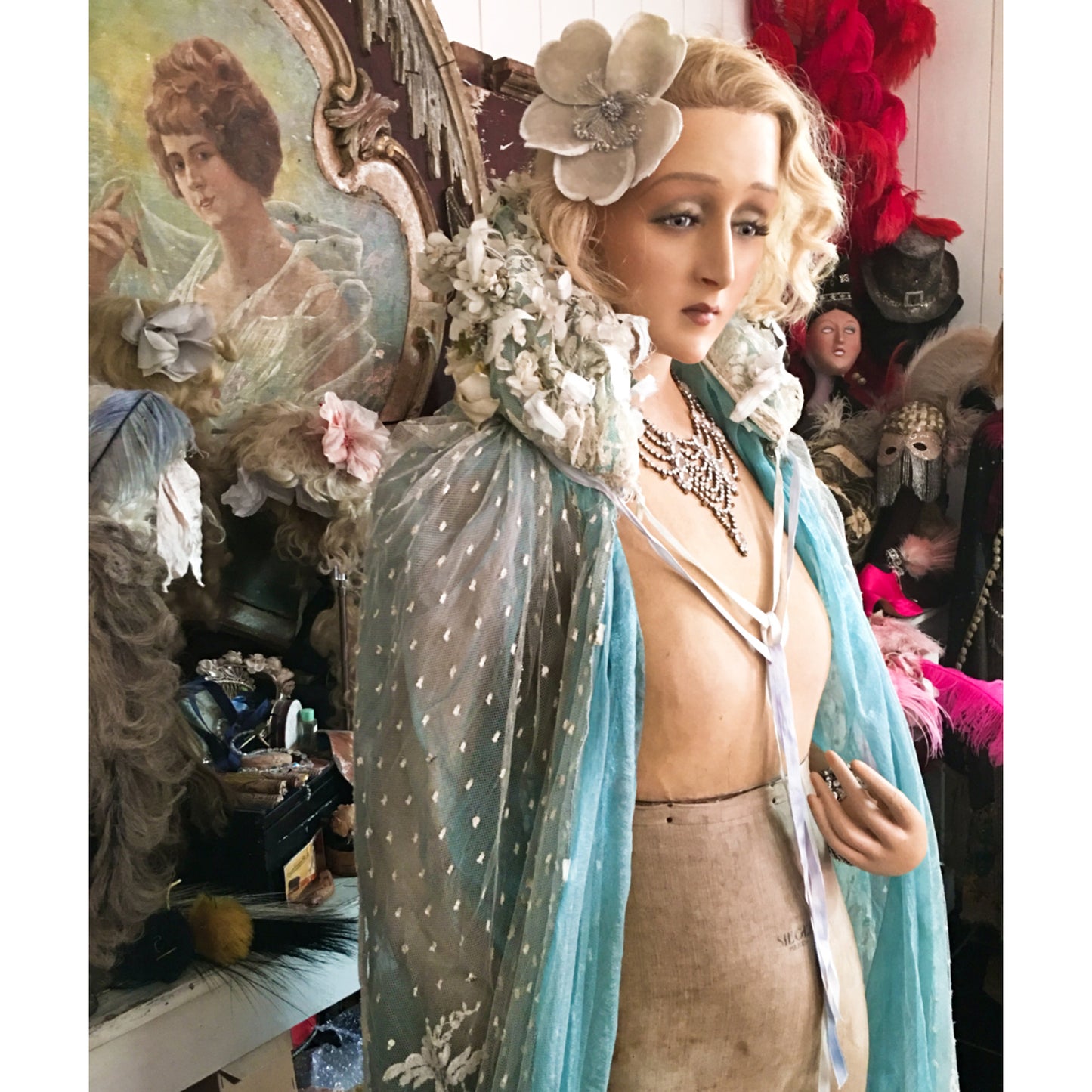 1900s French Full-Size Wax Mannequin
