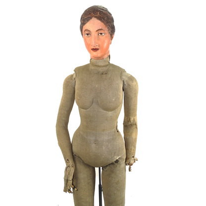 1860s French Articulated Artist Lay Figure Mannequin