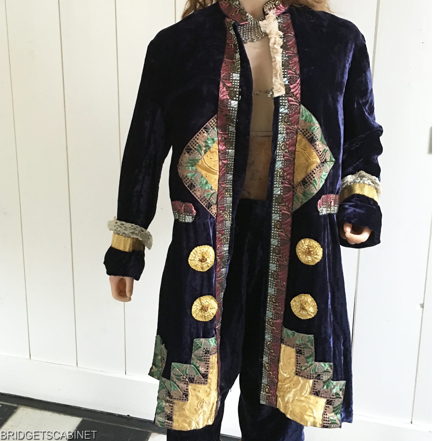 1920s Flapper Coat Trouser Set