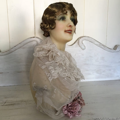 Antique Wax Bust French