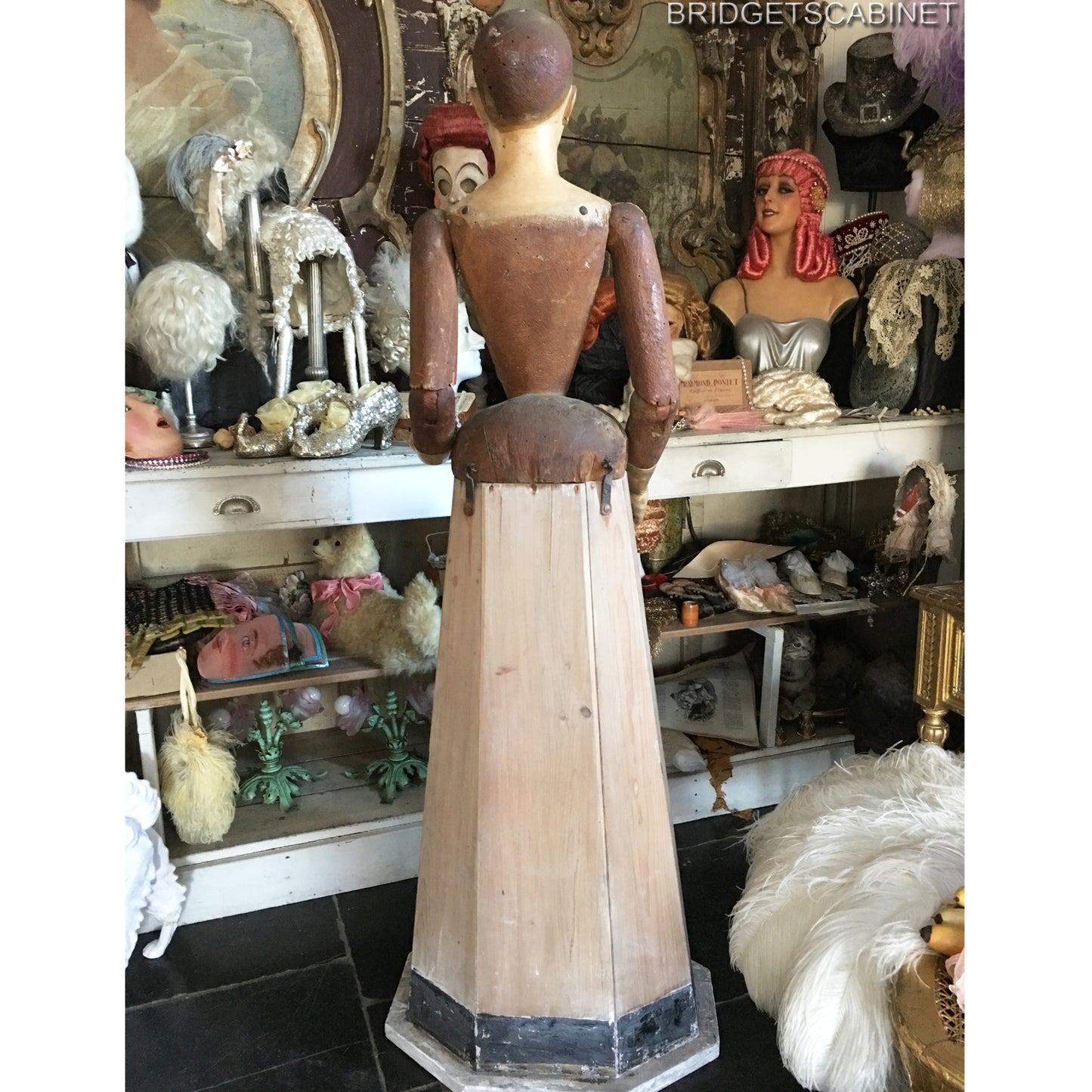 1700s Life-Size Madonna Santos Cage Doll