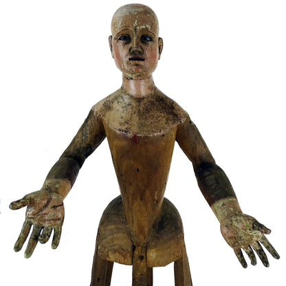 1700s Rare Madonna Santos Virgin Cage Doll