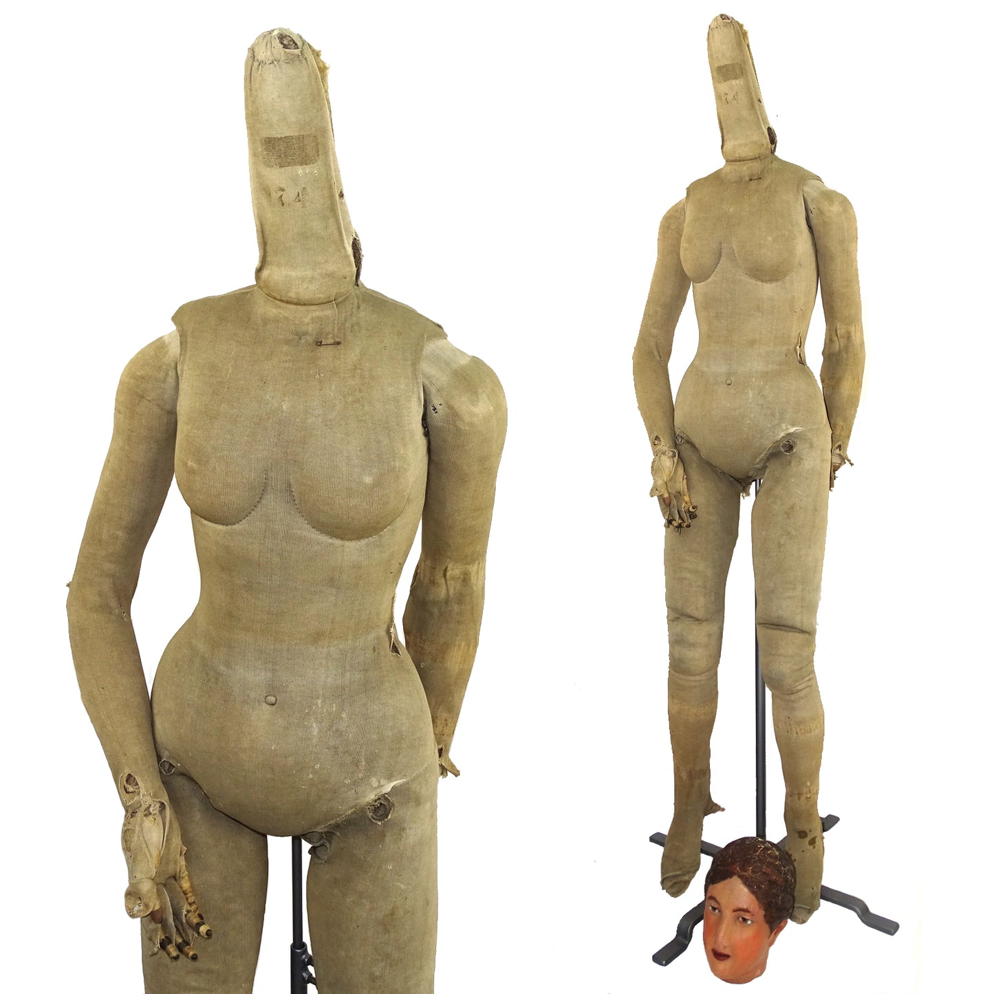 1860s French Articulated Artist Lay Figure Mannequin