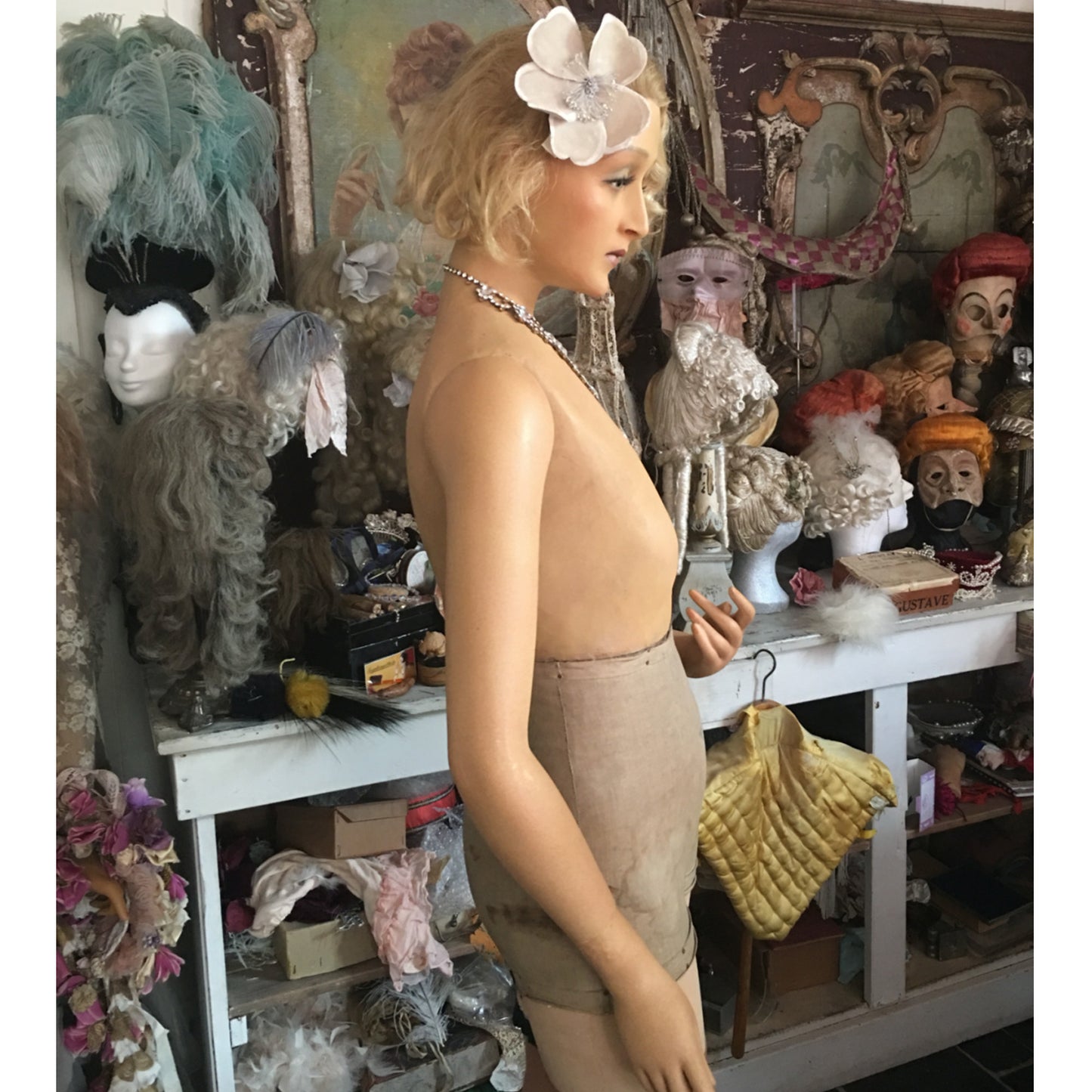 1900s French Full-Size Wax Mannequin