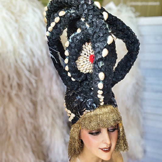 Vintage Stage Burlesque Headdress Shells