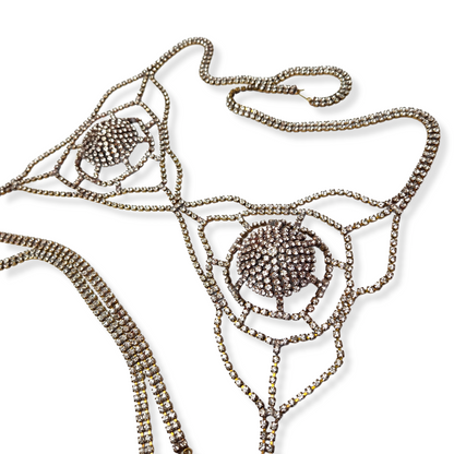 Vintage Stage Burlesque Bra Theater Rhinestone