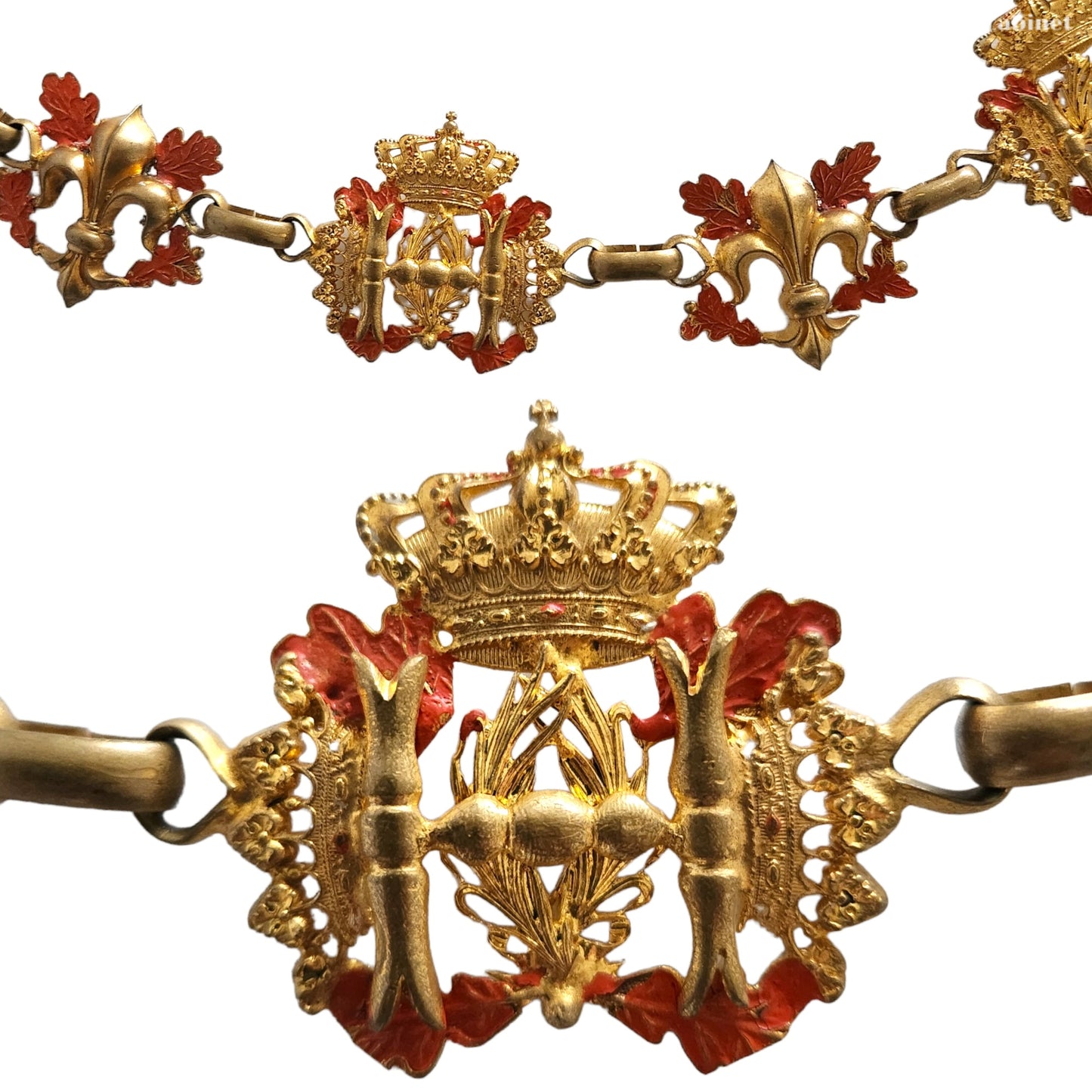 Antique French Necklace Belt Burlesque