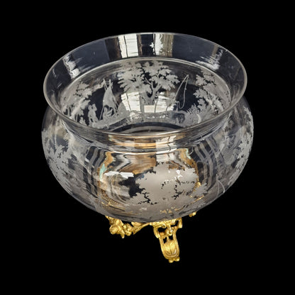 Rare Antique Baccarat Crystal Aquarium